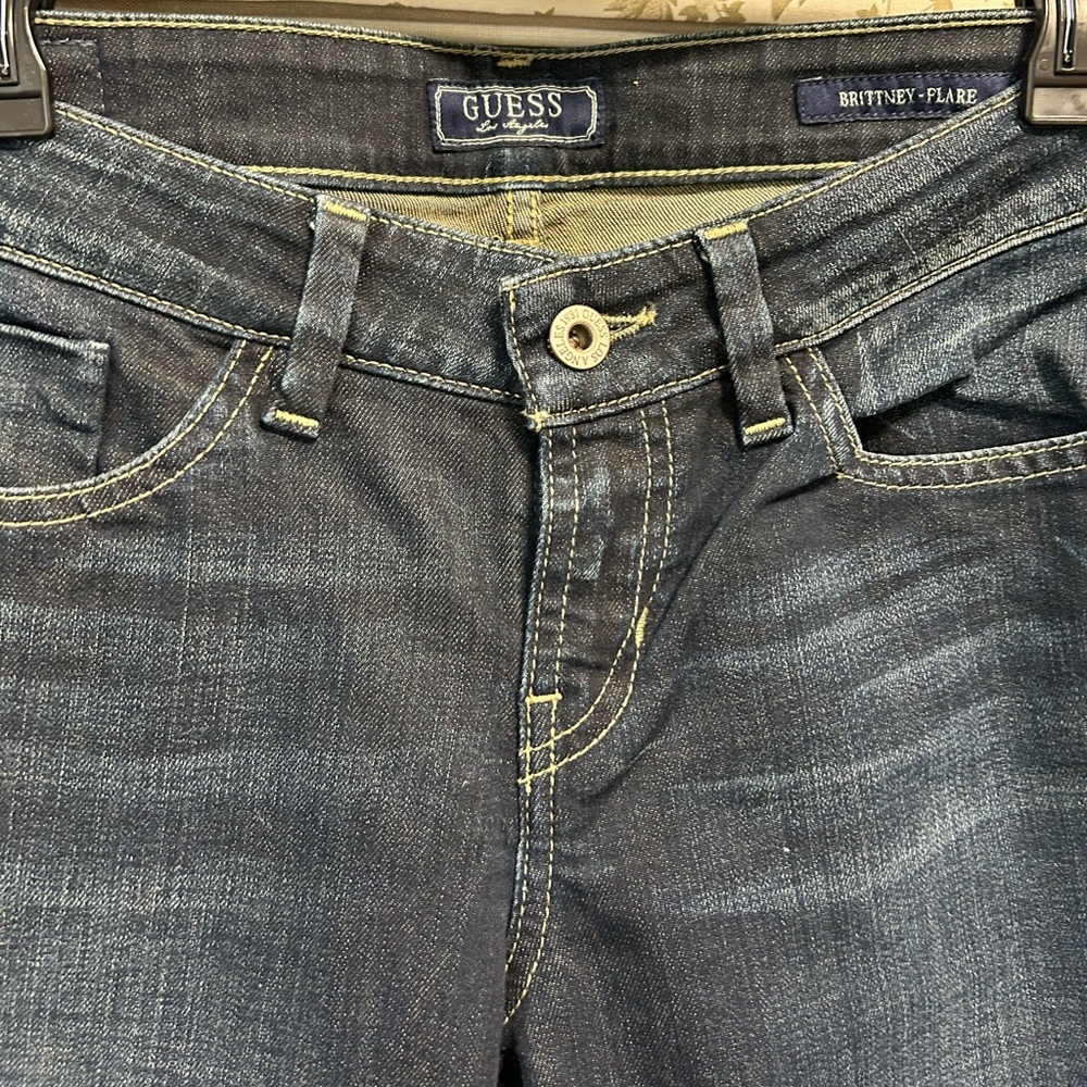 GUESS Women’s Flare Blue Jeans